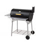 YY25123 Charcoal Grill with Side Table &amp; Front Shelf
