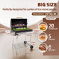 YY25123 Charcoal Grill with Side Table &amp; Front Shelf