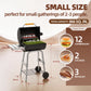 Charcoal Grill， Barrel BBQ Smoker, 366 Sq. In. Large Cooking Area, Warming Rack, Adjustable Charcoal Pan, Storage & Side Tables, Outdoor Barbecue for Backyard & Patio Parties