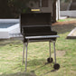 YY25123 Charcoal Grill with Side Table &amp; Front Shelf
