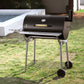 YY25123 Charcoal Grill with Side Table &amp; Front Shelf