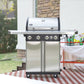 4 Bunners Propane Grill with Side Bunner 