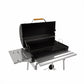 YY25123 Charcoal Grill with Side Table &amp; Front Shelf